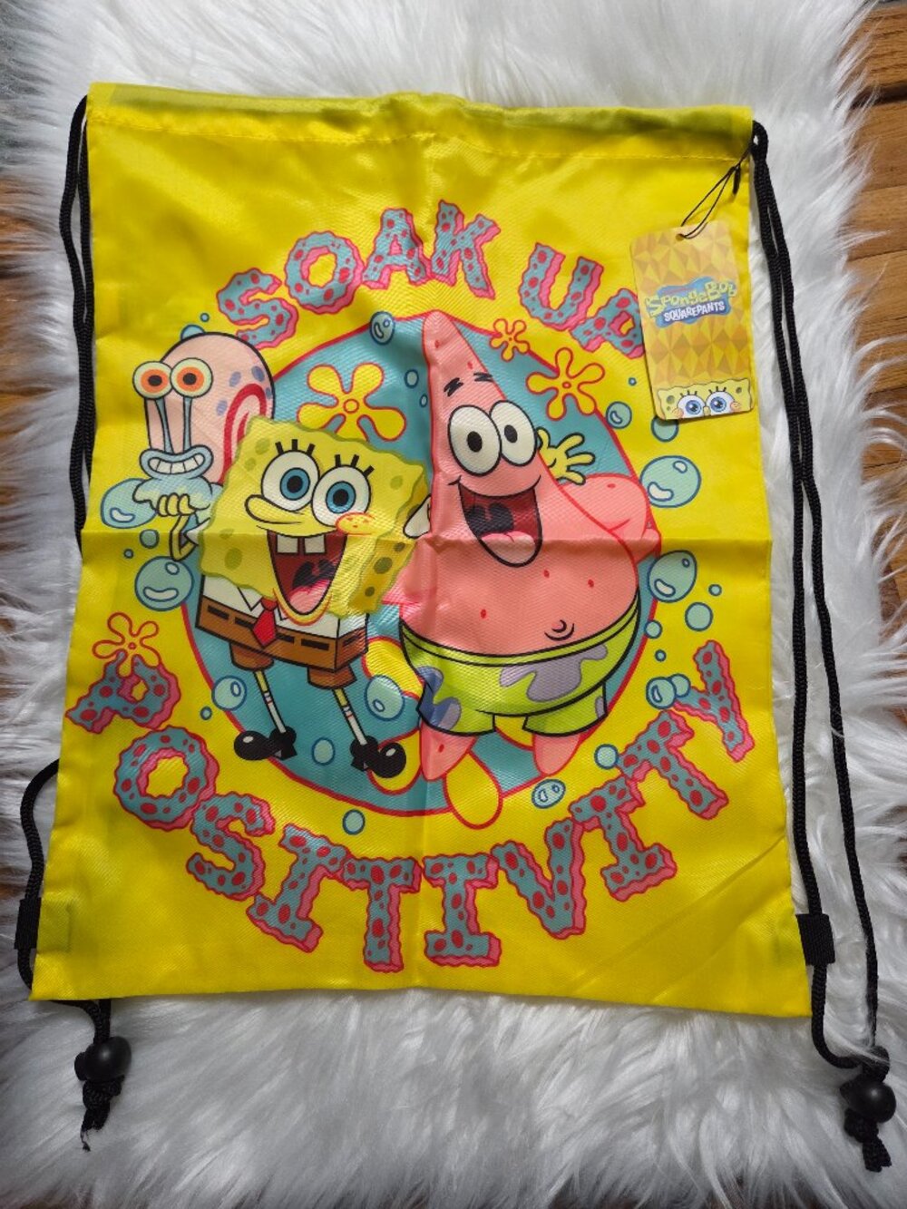 SpongeBob SquarePants Design Drawstring Bag